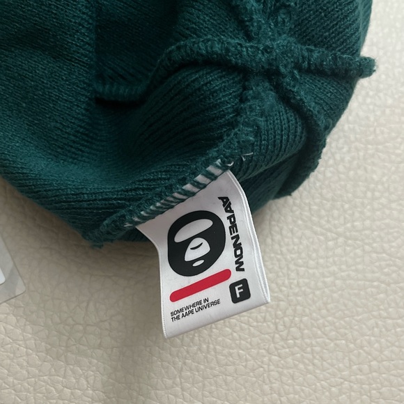 NWT - AAPE by A Bathing Ape (BAPE) Rubber Moonface Logo Beanie - Picture 3 of 4